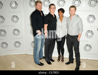 Michael Cudlitz, Shawn Hatosy, Regina King, Ben McKenzie di presenze per una serata con SOUTHLAND, Paley Centre for Media, Los Angeles, CA Maggio 31, 2011. Foto di: Dee Cercone/Everett Collection Foto Stock