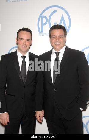 Dana Brunetti, Michael De Luca presso gli arrivi per la XXII edizione produttori Guild of America PGA Awards, il Beverly Hilton Hotel di Beverly Foto Stock