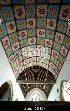 Interno della St Nectan la chiesa vicino Hartland in North Devon Regno Unito Foto Stock