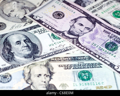 Le banconote di Stati Uniti d'America Foto Stock