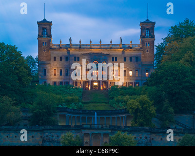 Schloss Albrechtsberg, Dresda, Sassonia, Deutschland, Europa | castello di Albrechtsberg Dresda, Sassonia, Germania, Europa Foto Stock