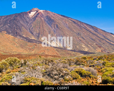 Caldera e il Monte Teide nel parco nazionale di Tenerife, Isole Canarie Spagna Europa Foto Stock