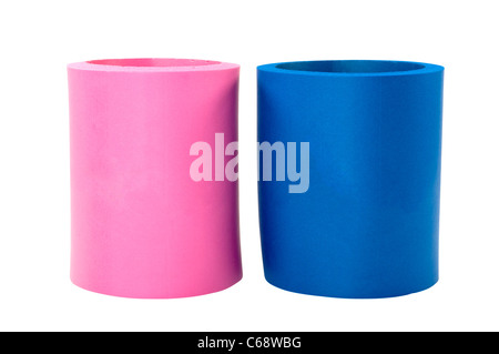 Bevanda Koozie titolari Foto Stock