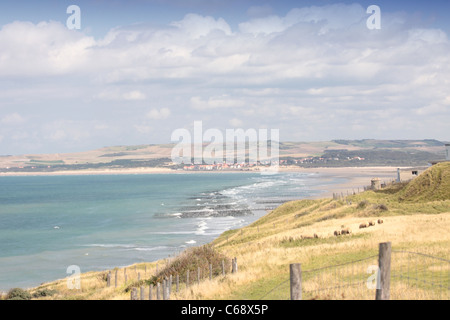 Paesaggio della costa di Opal in Francia Foto Stock