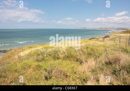 Paesaggio della costa di Opal in Francia Foto Stock