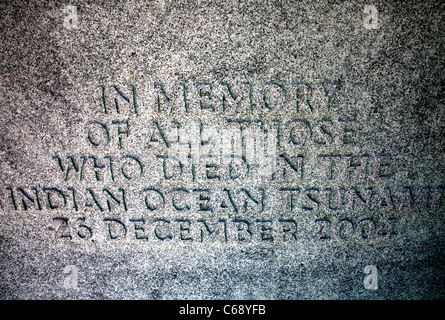 Oceano Indiano Tsunami Memorial, il Museo di Storia Naturale di Londra Foto Stock