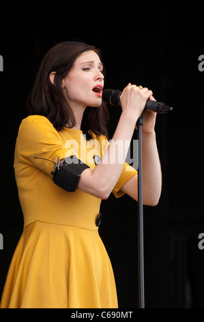 Sophie Ellis Bextor al South Tyneside Summer Festival 17 Luglio 2011 Foto Stock