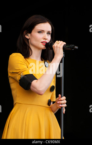 Sophie Ellis Bextor al South Tyneside Summer Festival 17 Luglio 2011 Foto Stock