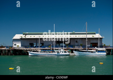 Stokes Hill Wharf per il Terminal Crociere del Porto sul lungomare di Darwin, Territorio del Nord, l'Australia Foto Stock