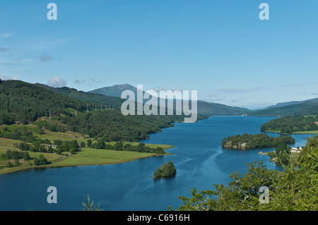Loch Tummel nr Pitlochry Perth & Kinross Scozia da Queen's View Foto Stock