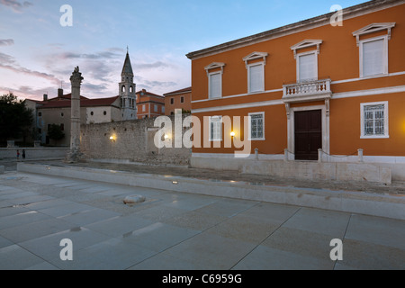 Il Foro Romano in Zara, Dalmazia, Croazia Foto Stock
