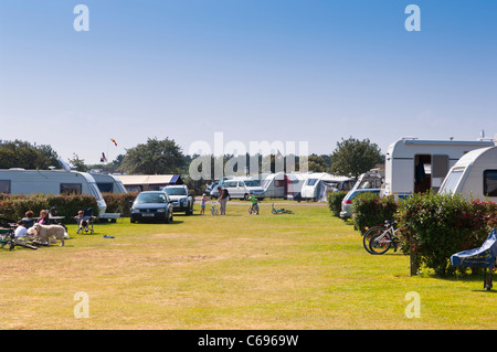 Pinete Holiday Park a Wells-next-il-mare , Norfolk , Inghilterra , Inghilterra , Regno Unito Foto Stock