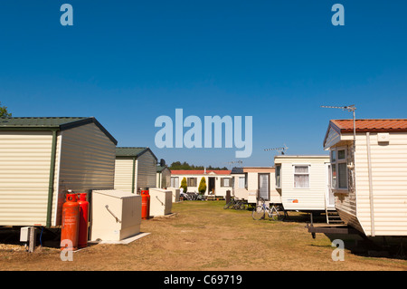 Pinete Holiday Park a Wells-next-il-mare , Norfolk , Inghilterra , Inghilterra , Regno Unito Foto Stock