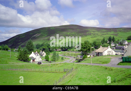 Villaggio di Wanlockhead immerso nelle colline Lowther, Nithsdale, Dumfries and Galloway, Scotland, Regno Unito Foto Stock
