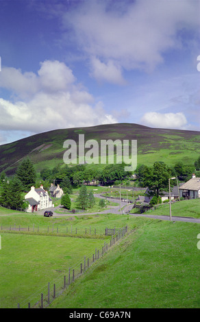 Villaggio di Wanlockhead immerso nelle colline Lowther, Nithsdale, Dumfries and Galloway, Scotland, Regno Unito Foto Stock