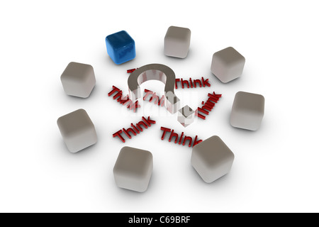 3d interrogatorio mark - soluzione Foto Stock