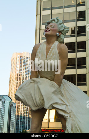 Marilyn Monroe a Chicago, Illinois Foto Stock