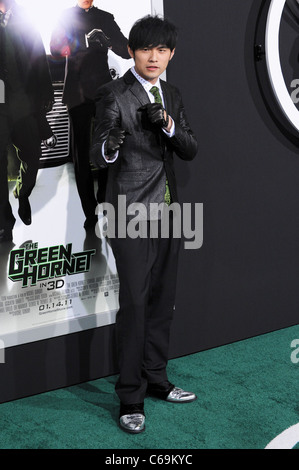Jay Chou presso gli arrivi per il Hornet verde Premiere, Grauman's Chinese Theatre di Los Angeles, CA 10 gennaio 2011. Foto di: Robert Kenney/Everett Collection Foto Stock