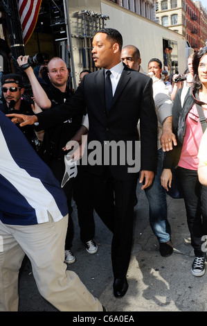 Will Smith, entra nel men in black 3 Movie set in Soho fuori e circa per celebrità CANDIDS - gio, , New York, NY Maggio 12, 2011. Foto Stock