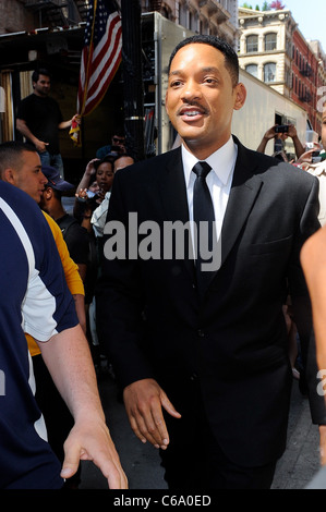 Will Smith, entra nel men in black 3 Movie set in Soho fuori e circa per celebrità CANDIDS - gio, , New York, NY Maggio 12, 2011. Foto Stock