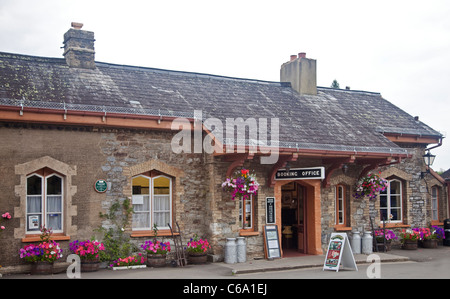 Stazione ferroviaria a Buckfastleigh, Devon, Inghilterra Foto Stock