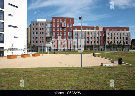 Gran Bretagna Inghilterra Suffolk Ipswich Waterside università di Campus Suffolk Athena Hall Foto Stock