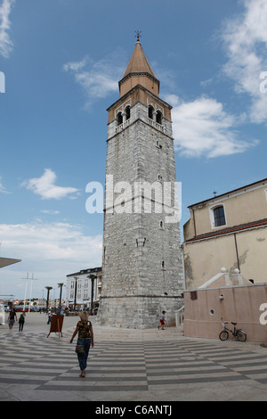 Piazza Slobode Liberta a Umag, Croazia. Foto Stock