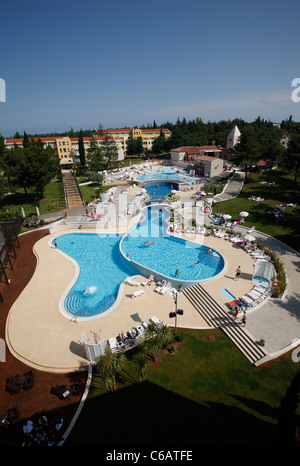 Piscina del Sol Garden Istra Hotel a Umag, Croazia Foto Stock