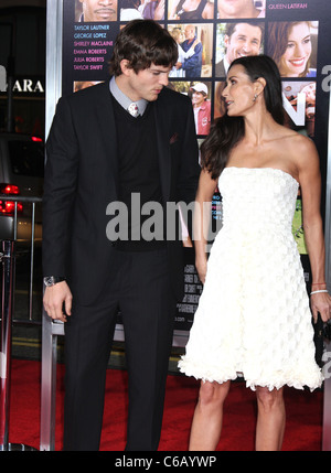 Ashton Kutcher e Demi Moore Los Angeles Premiere mondiale di "San Valentino" tenutasi presso il Grauman's Chinese Theatre Hollywood, Foto Stock