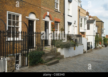 Upnor Kent REGNO UNITO. Strada alta. Medway Village. Foto Stock