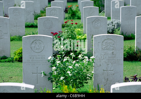 Guerra di Delhi Cimitero e memoriale, Delhi, India. Mantenuto dalla Commissione delle tombe di guerra del Commonwealth Foto Stock