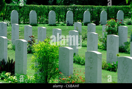 Guerra di Delhi Cimitero e memoriale, Delhi, India. Mantenuto dalla Commissione delle tombe di guerra del Commonwealth Foto Stock