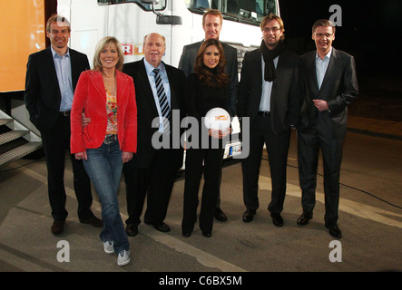 Juergen Klinsmann, Ulrike von der Groeben, Reiner Calmund, Florian Koenig, Nazan Eckes, Juergen Klopp, Guenther Jauch a RTL Foto Stock