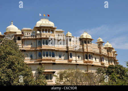 Dettaglio City Palace Udaipur Rajasthan in India Foto Stock