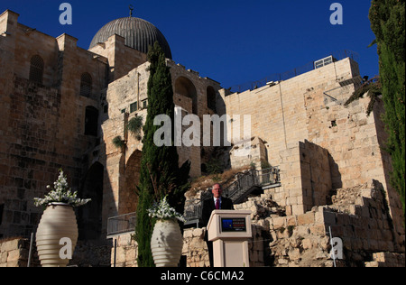 Noi personalità radio Glenn Beck ospita rally sostegno di Israele nella città vecchia di Gerusalemme Israele Foto Stock