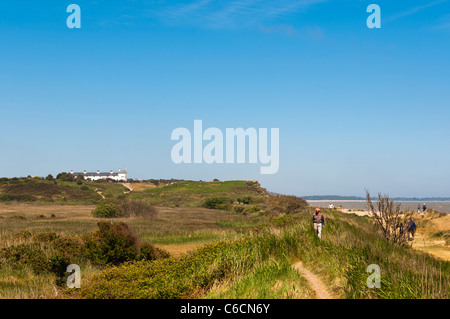 Dunwich Heath vicino Minsmere bird reserve , Suffolk , Inghilterra , Inghilterra , Regno Unito Foto Stock