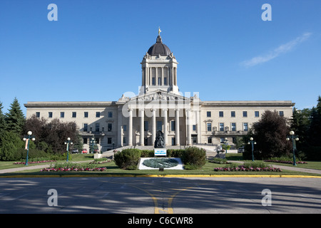 Manitoba legislative building winnipeg Manitoba Canada Foto Stock