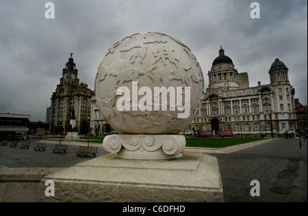 Liverpool Memoriale Navale, Liverpool, in Inghilterra. Mantenuto dalla Commissione delle tombe di guerra del Commonwealth, CWGC. Foto Stock