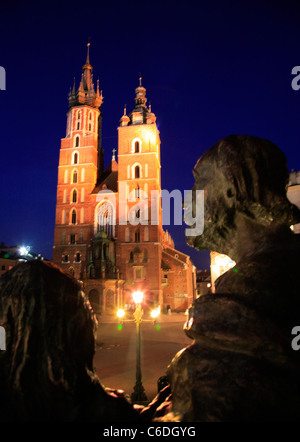 Polonia Cracovia Basilica dell Assunzione della Beata Vergine Maria Foto Stock