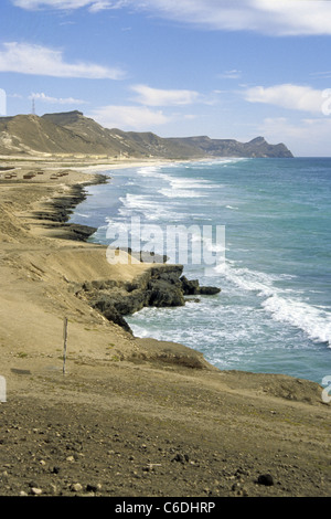 Kueste von, Al Mughsayl, Bucht, Salalah, costa, Al Mughsayl Bay, Bay, spiaggia, Salalah Foto Stock