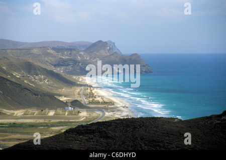 Kueste von, Al Mughsayl, Bucht, Salalah, costa, Al Mughsayl Bay, Bay, spiaggia, Salalah Foto Stock