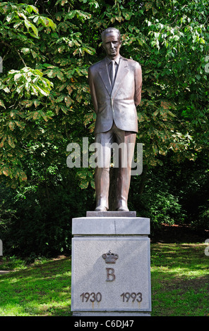 Ghent / Gent, Belgio. Citadelpark. Statua - King Baudouin (1930 - 1993) Foto Stock