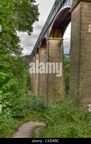 Acquedotto Pontcysyllte in Llangollen canal vicino Trefor Galles del Nord. Foto Stock