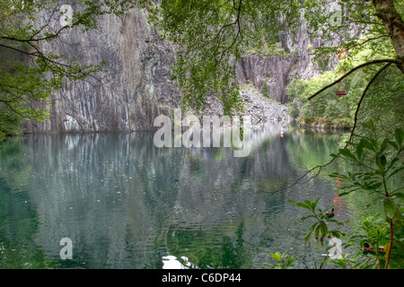 Vivian Dinorwic cava di ardesia Piscina Foto Stock