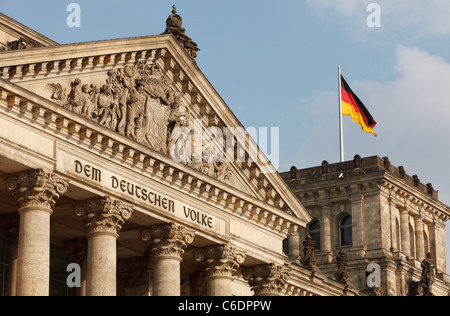 Il palazzo del Reichstag - Berlino, Germania. Foto Stock