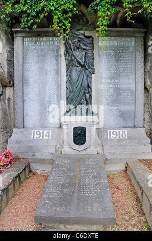 Ghent / Gent, Belgio. Prima / Seconda Guerra Mondiale memorial in Citadelpark Foto Stock