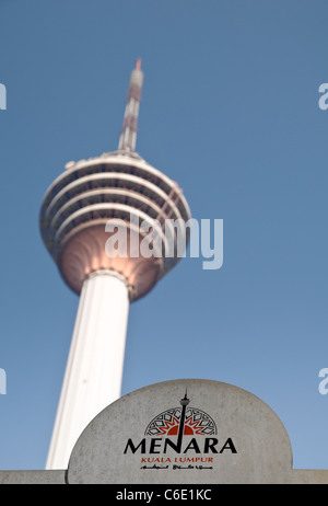 Menara TV Tower, la quarta più grande torre di telecomunicazioni nel mondo, Kuala Lumpur, Malesia, Asia sud-orientale, Asia Foto Stock