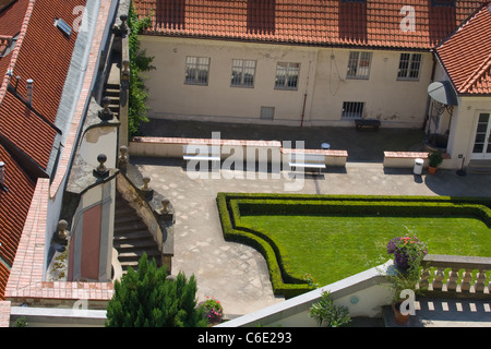 Giardini di Castello di Hradcany Praga Repubblica Ceca Foto Stock