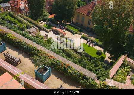 Giardini di Castello di Hradcany Praga Repubblica Ceca Foto Stock