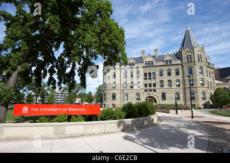 Wesley hall edificio dell' Università di Winnipeg Manitoba Canada Foto Stock